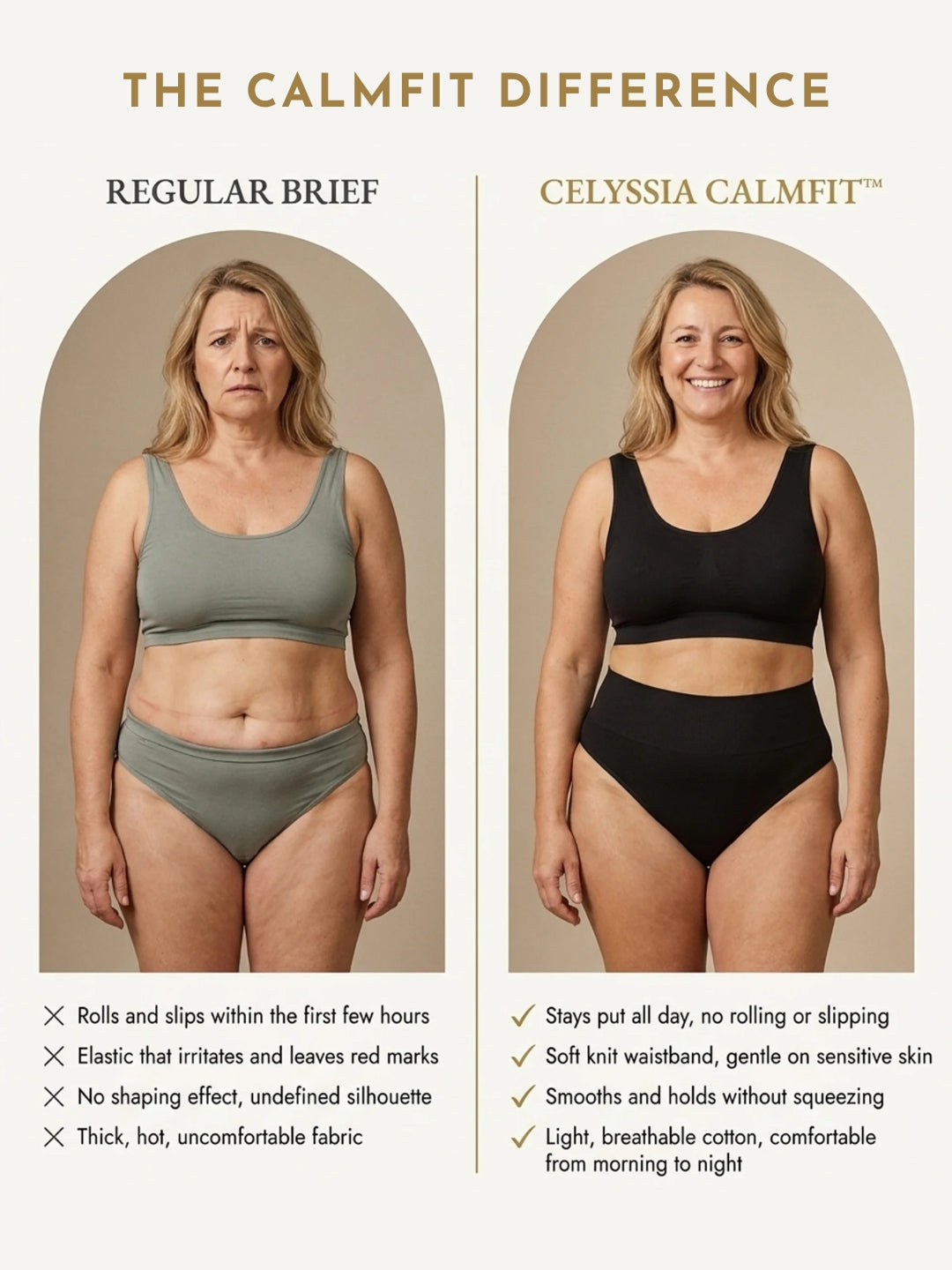 Ultra-Soft CalmFit™ Brief | Invisible Everyday Support