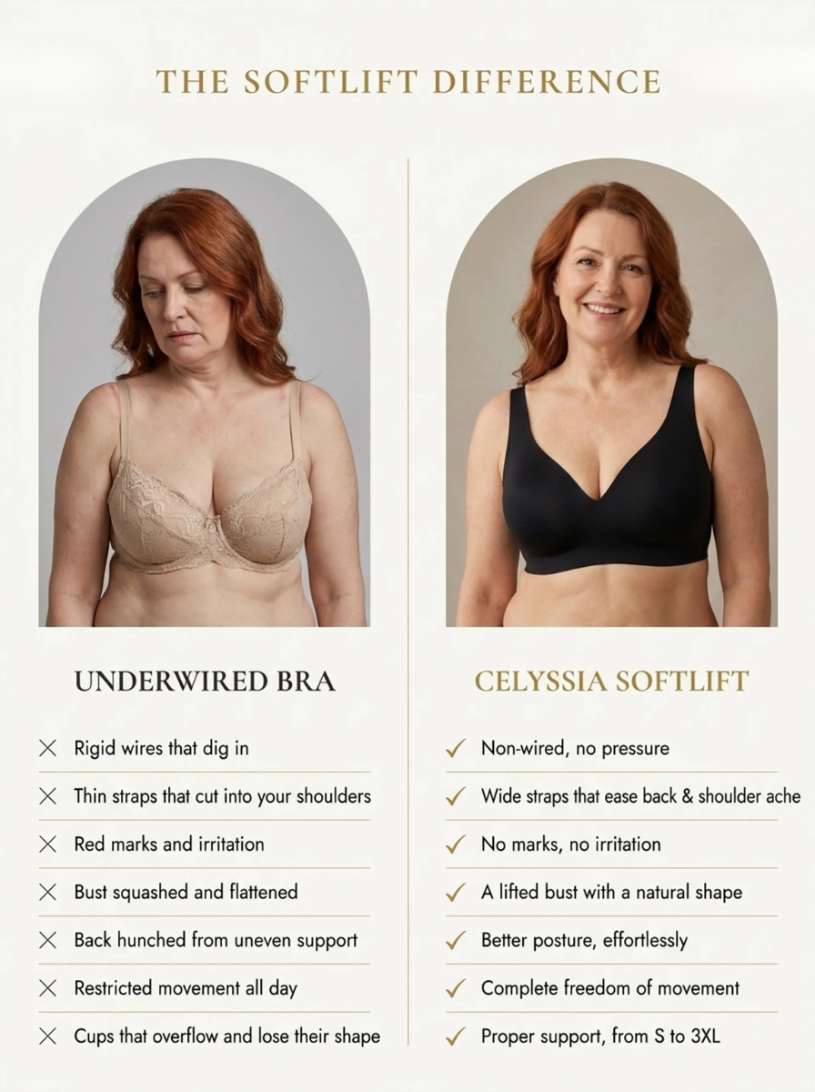 SoftLift™ Bra | GelFlex™ Band, V-neckline, non-wired