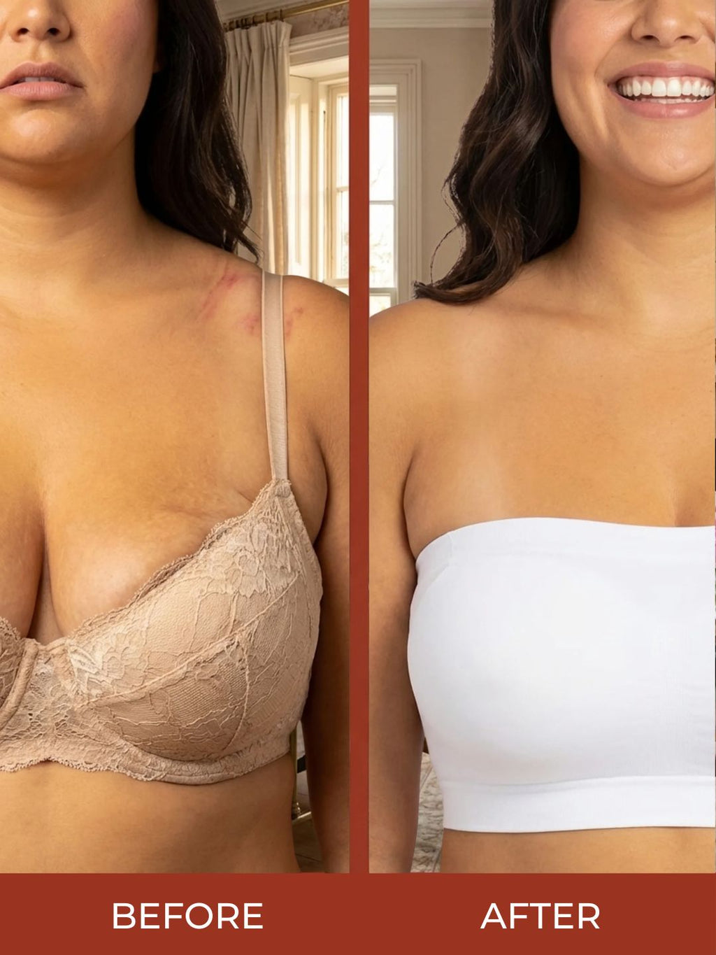 BreezeBand™ Bandeau Bra | Zero Readjusting, Zero Marks, Zero Discomfort
