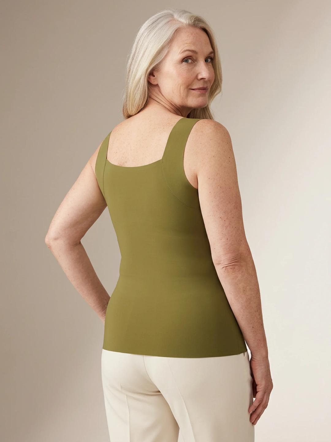 TrueLift™ Support Tank | Built-In Support, Sculpting Fit, No Back Band