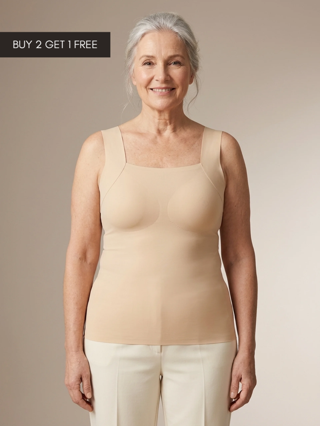 TrueLift™ Support Tank | Built-In Support, Sculpting Fit, No Back Band