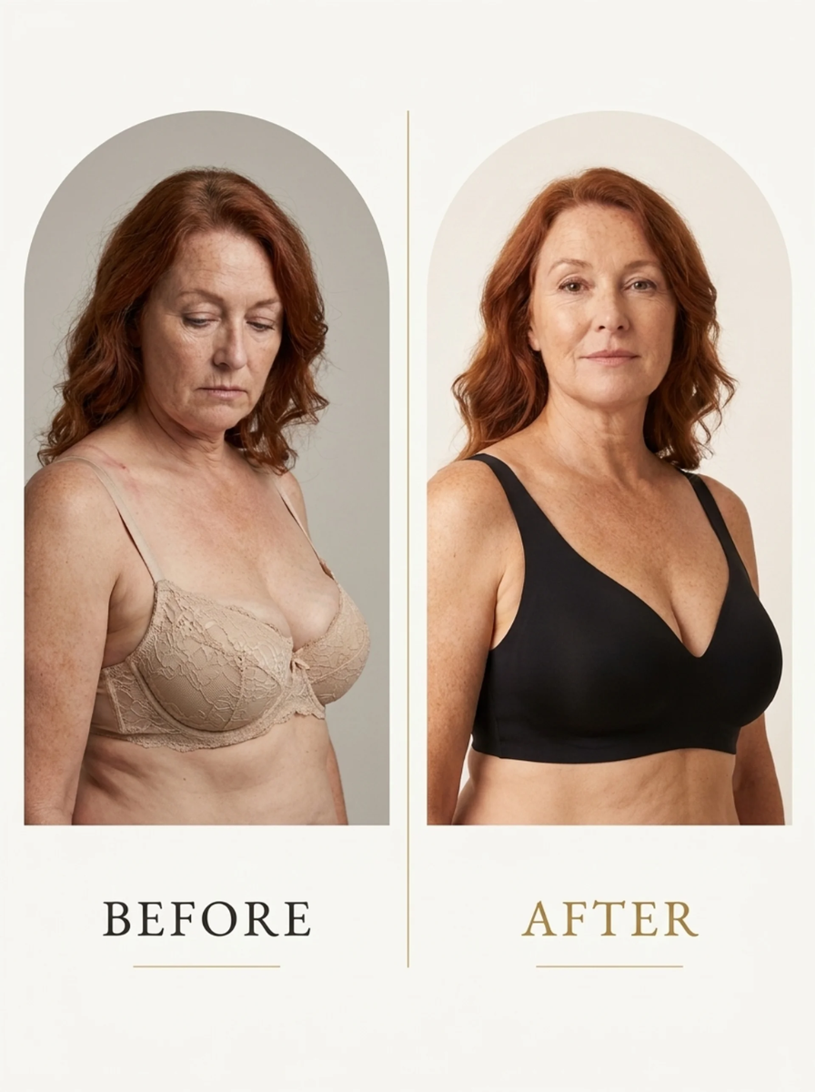 SoftLift™ Bra | GelFlex™ Band, V-neckline, non-wired