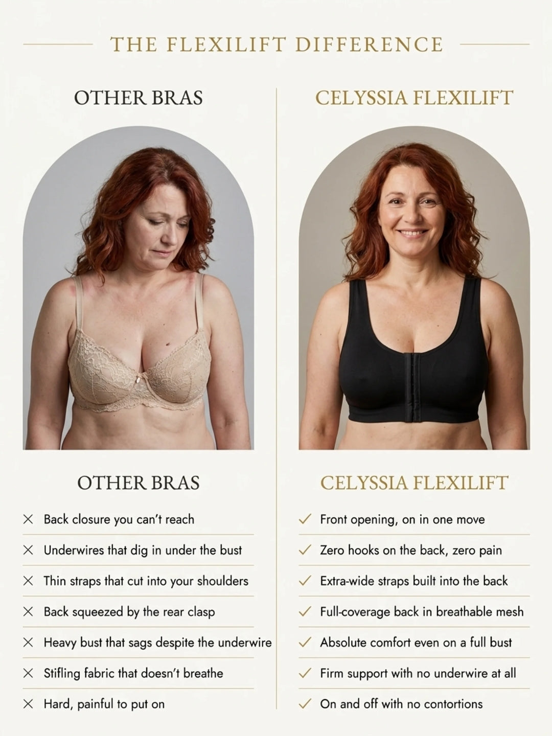 FlexiLift™ Bra | Front-fastening, absolute comfort