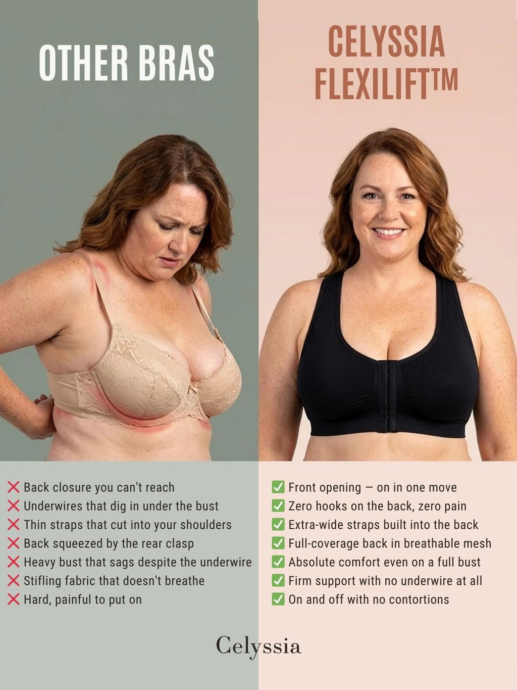 FlexiLift™ Bra | Front-fastening, absolute comfort