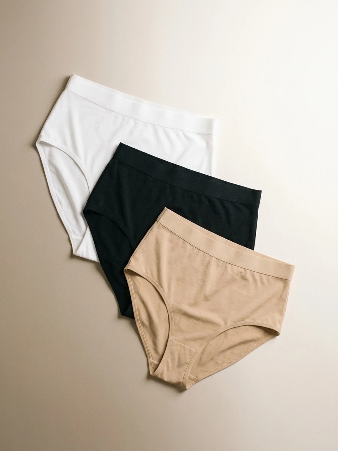 UltraMorpho™ Panties — 3-Pack (Black, White & Beige)
