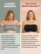 BreezeBand™ Bandeau Bra | Zero Readjusting, Zero Marks, Zero Discomfort