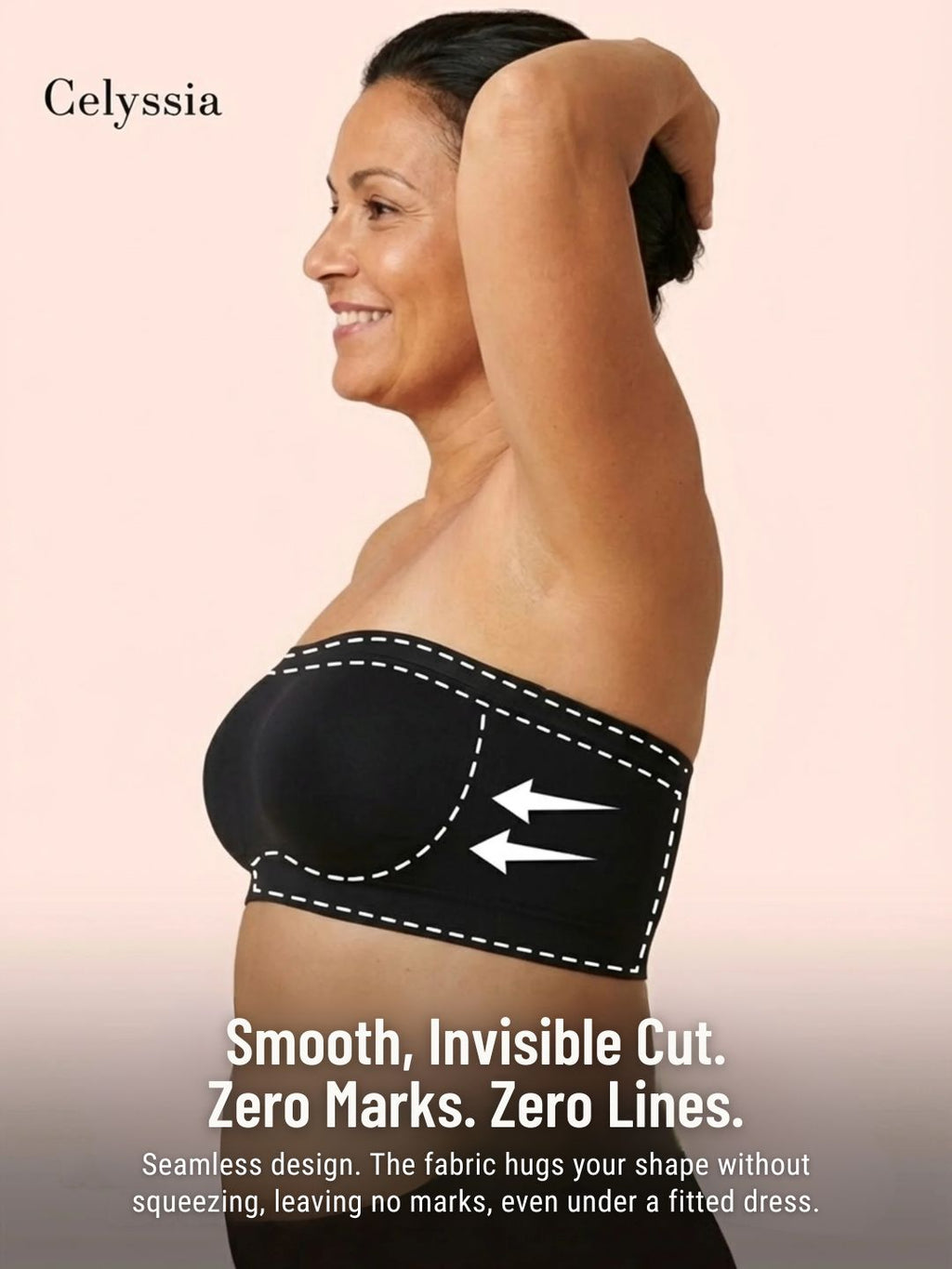 BreezeBand™ Bandeau Bra | Zero Readjusting, Zero Marks, Zero Discomfort