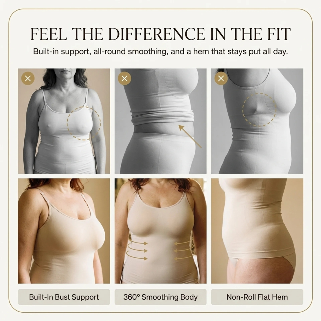 Finally, the cami that shapes and holds.